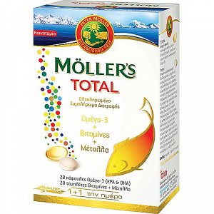 Moller''s Total Complete Dietary Supplement, 28caps + 28tabs