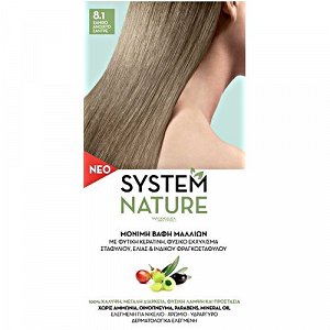 Santangelica System Nature Permanent Hair Dye, 8.1 Light Ash Blonde
