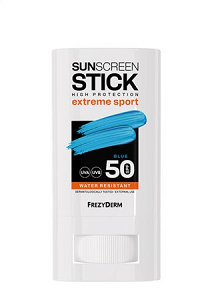 Frezyderm Extreme Sport Waterproof Face & Body Sunscreen Stick SPF50 with Blue Tint 20ml