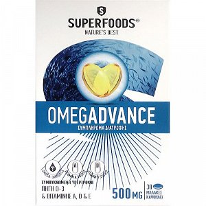 Superfoods OmegAdvance 500mg, 30caps