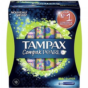 Tampax Compak Pearl Super 18pcs