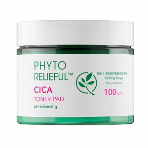 Thank You Farmer Phyto Relieful Cica Toner Pad 210ml, 100 pads.