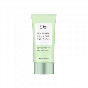 Thank You Farmer Sun Project Skin Relief Sun Cream – Face Sunscreen SPF50+, 50ml
