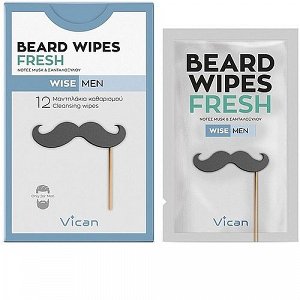 Vican Wise Men Beard Wipes Fresh 12Pcs