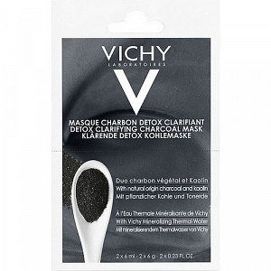 Vichy Detox Clarifying Charcoal Mask 2x6ml