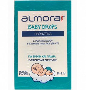 Almora Plus Baby Drops Προβιοτικά, 8ml 