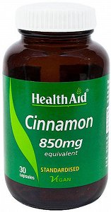 Health Aid Cinnamon 850mg 30caps