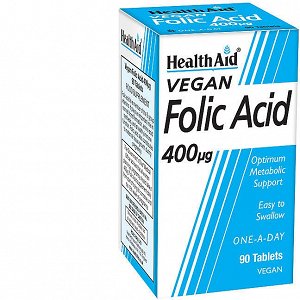 HealthAid Folic Acid 400ug tablets 90s