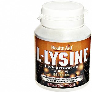 HealthAid L-Lysine HCI 500mg, 60Tabs