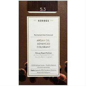 Korres Argan Oil 5.3 Permanent Colorant Light Chestnut / Honey 50ml