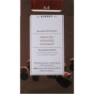 Korres Argan Oil 6.4 Permanent Colorant Dark Blonde Bronze 50ml