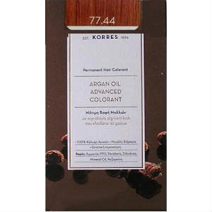 Korres Argan Oil 77.44 Permanent Colorant Blonde Intense Bronze 50ml