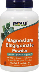 NOW Foods Magnesium Bisglycinate Powder 227g