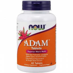 Now ADAM Men's Multiple Vitamin, 60Tabs