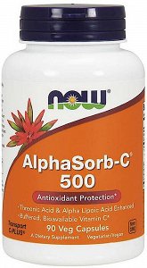 Now AlphaSorb-C 500mg, 90V.Capsules