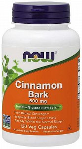 Now Cinnamon Bark 600 mg, 120caps