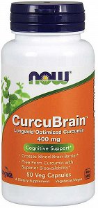 Now CurcuBrain 400mg, 50 V.Caps