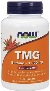 Now TMG (Trimethylglycine) 1.000mg, 100Tabs