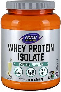Now Whey Protein Isolate, Creamy Vanilla Powder, 816g