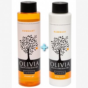 Papoutsanis Olivia Fusion Gift Set Kumquat, Shower Gel & Body Lotion