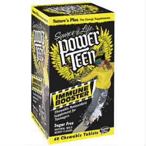 Nature''s Plus Power-Teen Immune Booster 60chew.Tabs