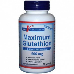 Pro V Nutraceutical Maximum Glutathione 500mg 60caps