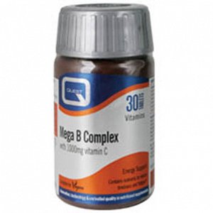 Quest Vitamins MEGA B+C (B-complex 50mg+C 1000mg) 30 tabs