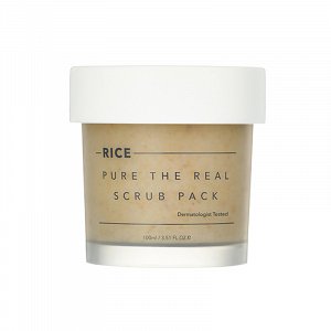 Thank You Farmer Rice Pure The Real Scrub Pack 100ml Self-Heating Facial Peeling Scrub with Rice Extract 100ml