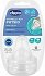 Chicco Silicone Nipple, Moderate flow of 2m +