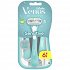 Venus Sensitive Disposable Body Razors with 3 Blades & Lubricating Strip for Sensitive Skin, 3pcs