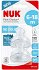 Nuk Silicone Nipples with Slow Flow for 6+ Months (2-Pack)