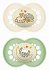 Mam Original Night Silicone Pacifiers Beige-Green Hedgehog Design for 6-16 Months  2pcs