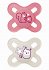 Mam Orthodontic Silicone Pacifiers Original Start 0-2 Months –Squirrel /Owl Design, Pink & Beige (2 pcs)