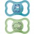 Mam Orthodontic Silicone Pacifiers Air 16+ Months – Blue-Green (2 pcs)