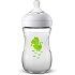 Avent Natural SCF070/24 Polypropylene Bottle with Silicone Nipple Dragon 1m+, 260ml